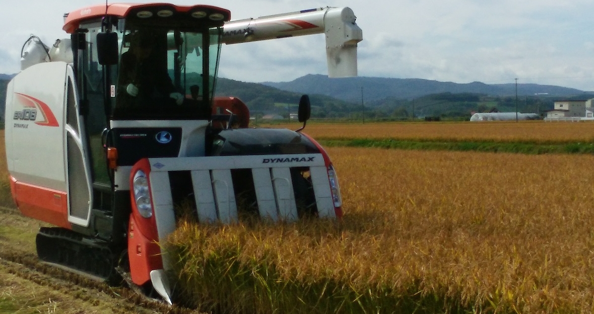 9月25日より、水稲（もち米）の収穫が始まりました！