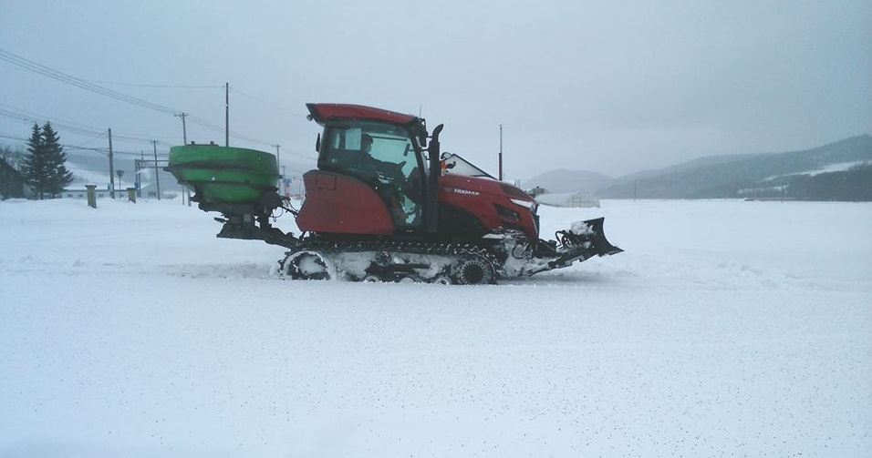 きたみらい西地域にて畑の融雪作業が開始されました！